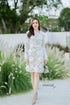 ORANGE JUICE Lace Embroidered Round Neck Dresses